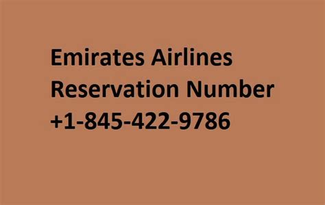 emirates airlines booking number